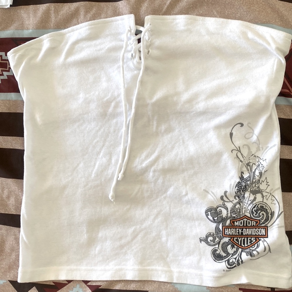 A vintage Harley Davidson Tube Top size L